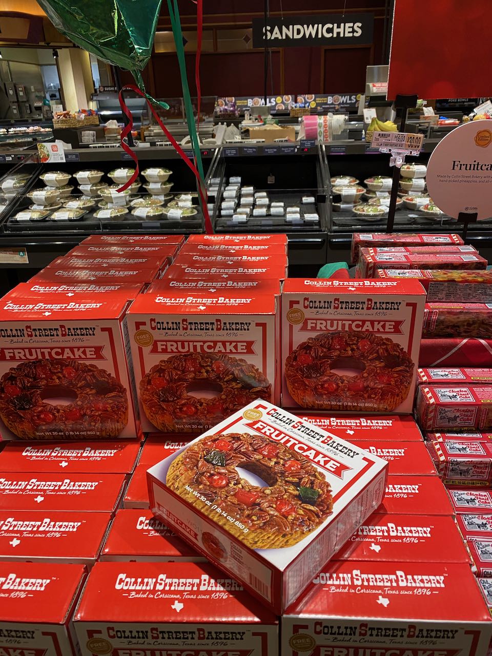 Fruitcake at Wegmans store in King of Prussia PA